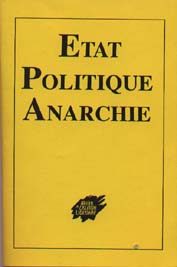 Etat, politique, Anarchie