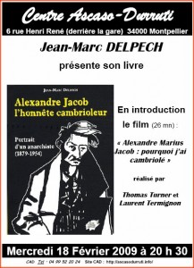Affiche du Centre Ascaso Durruti, Montpellier