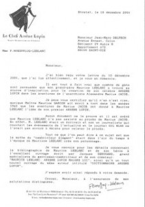 lettre de Mme Boespflug-Leblanc